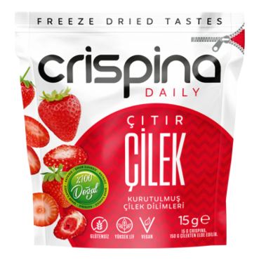 Crispina Daily Crispy Dried Strawberry Slices, 20G